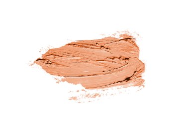 Smear ve ruj veya akrilik boya beyaz izole doku