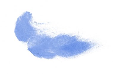 Smear ve ruj veya akrilik boya beyaz izole doku