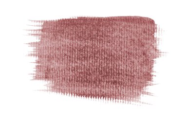 Beyaz üzerine izole edilmiş, sıvı bir kova boyası ile soyut suluboya arka plan görüntüsü. Koyu kırmızı tonları