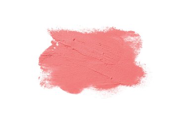 Smear ve ruj veya akrilik boya beyaz izole doku