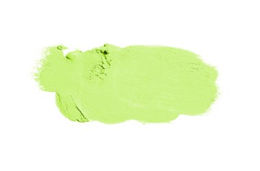 Smear ve ruj veya akrilik boya beyaz izole doku