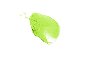 Smear ve ruj veya akrilik boya beyaz izole doku