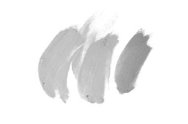 Smear ve ruj veya akrilik boya beyaz izole doku