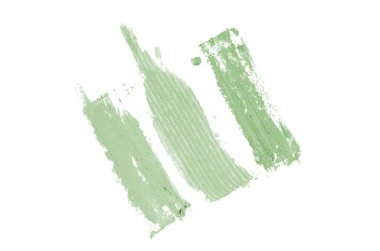 Smear ve ruj veya akrilik boya beyaz izole doku