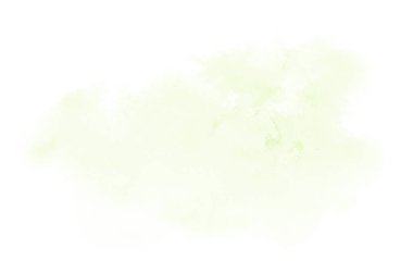 Beyaz üzerine izole edilmiş, sıvı bir kova boyası ile soyut suluboya arka plan görüntüsü. Yeşil tonları