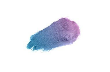 Smear ve ruj veya akrilik boya beyaz izole doku