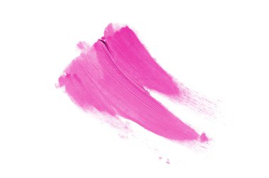 Smear ve ruj veya akrilik boya beyaz izole doku