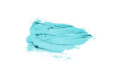 Smear ve ruj veya akrilik boya beyaz izole doku