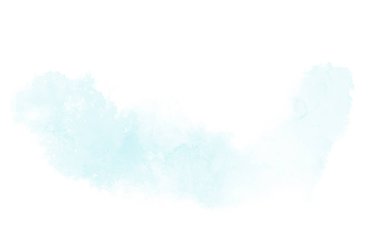 Beyaz üzerine izole edilmiş, sıvı bir kova boyası ile soyut suluboya arka plan görüntüsü. Açık mavi tonları
