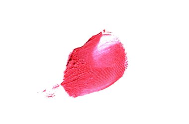 Smear ve ruj veya akrilik boya beyaz izole doku