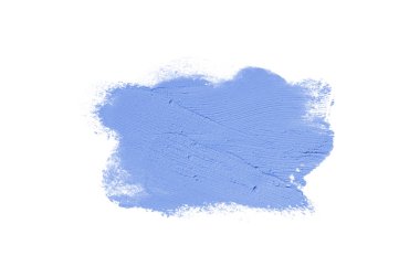 Smear ve ruj veya akrilik boya beyaz izole doku