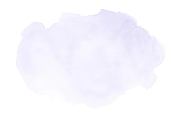 Image abstraite de fond aquarelle avec une éclaboussure liquide de peinture aquarelle, isolée sur blanc. Des tons violets — Photo