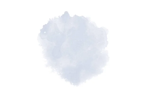 Abstract aquarel achtergrondafbeelding met een vloeibare Splatter van Aquarelle verf, geïsoleerd op wit. Donker blauwe tinten — Stockfoto