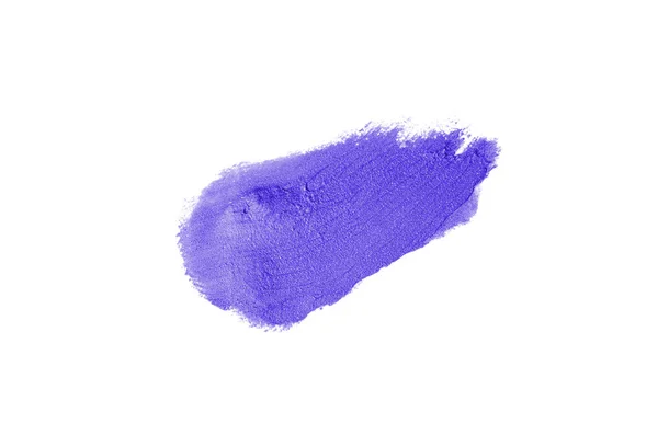 Smear en textuur van lippenstift of acrylverf geïsoleerd op wit — Stockfoto