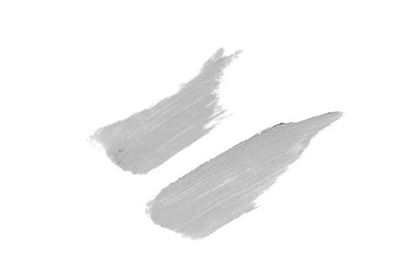Smear and texture of lipstick or acrylic paint isolated on white — Stock Photo, Image