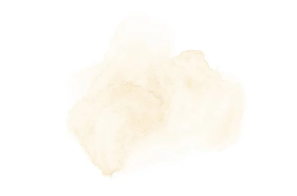 Abstract aquarel achtergrondafbeelding met een vloeibare Splatter van Aquarelle verf, geïsoleerd op wit. Licht oranje tinten — Stockfoto