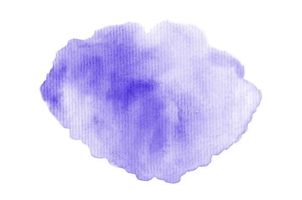 Abstract watercolor background image with a liquid splatter of aquarelle paint, isolated on white. Violet tones — Stock Photo, Image