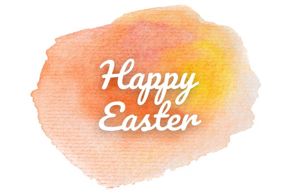 Kova boyası sıvı bir sıçrama ile soyut suluboya arka plan görüntüsü. Sıcak tonları. Mutlu paskalya