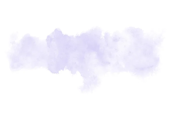 Abstrakt akvarell bakgrundsbild med en flytande splatter av akvarellfärg, isolerad på vitt. Violetta toner — Stockfoto