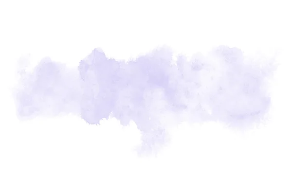 Abstract watercolor background image with a liquid splatter of aquarelle paint, isolated on white. Violet tones — Stock Photo, Image