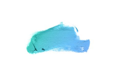 Smear ve ruj veya akrilik boya beyaz izole doku