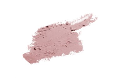 Smear ve ruj veya akrilik boya beyaz izole doku