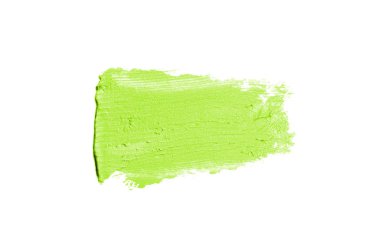 Smear ve ruj veya akrilik boya beyaz izole doku