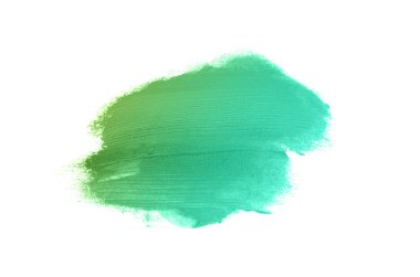 Smear ve ruj veya akrilik boya beyaz izole doku