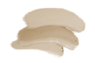 Smear ve ruj veya akrilik boya beyaz izole doku