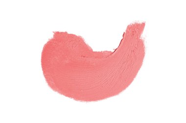 Smear ve ruj veya akrilik boya beyaz izole doku