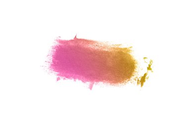 Smear ve ruj veya akrilik boya beyaz izole doku