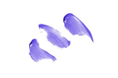 Smear ve ruj veya akrilik boya beyaz izole doku