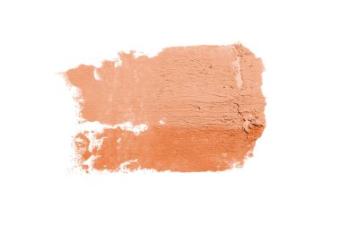 Smear ve ruj veya akrilik boya beyaz izole doku