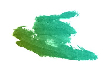 Smear ve ruj veya akrilik boya beyaz izole doku