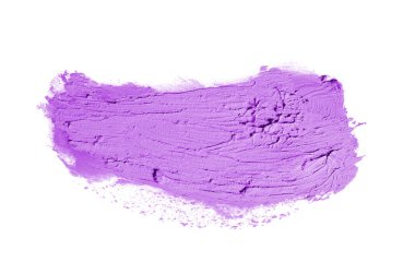 Smear ve ruj veya akrilik boya beyaz izole doku