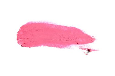 Smear ve ruj veya akrilik boya beyaz izole doku