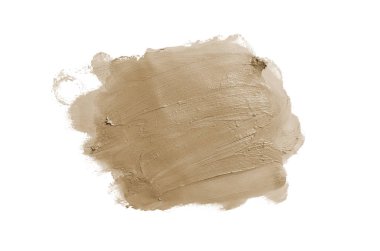 Smear ve ruj veya akrilik boya beyaz izole doku