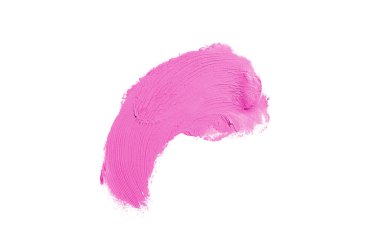 Smear ve ruj veya akrilik boya beyaz izole doku