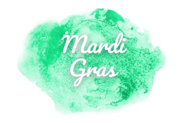 Kova boyası sıvı bir sıçrama ile soyut suluboya arka plan görüntüsü. Turkuaz tonları. Mardi gras