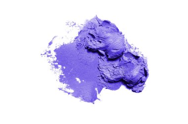 Smear ve ruj veya akrilik boya beyaz izole doku