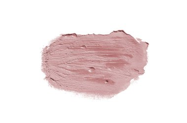 Smear ve ruj veya akrilik boya beyaz izole doku