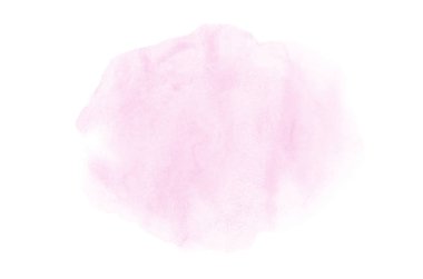 Beyaz üzerine izole edilmiş, sıvı bir kova boyası ile soyut suluboya arka plan görüntüsü. Pembe tonları