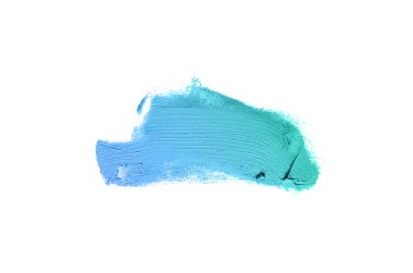 Smear ve ruj veya akrilik boya beyaz izole doku