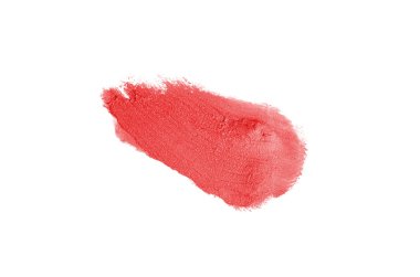 Smear ve ruj veya akrilik boya beyaz izole doku