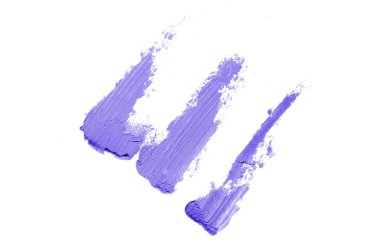 Smear ve ruj veya akrilik boya beyaz izole doku