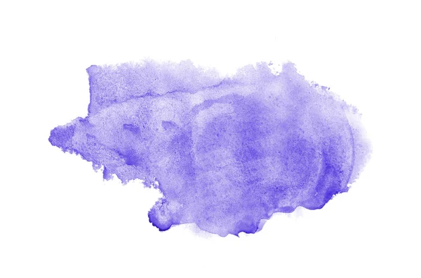 Abstract aquarel achtergrondafbeelding met een vloeibare Splatter van Aquarelle verf, geïsoleerd op wit. Violet tinten — Stockfoto