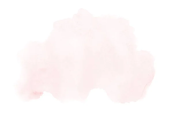 Abstrakt akvarell bakgrundsbild med en flytande splatter av aquarelle färg, isolerade på vitt. Röda toner — Stockfoto