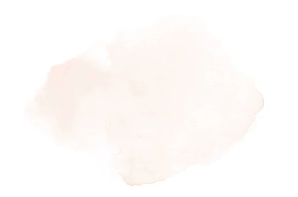 Abstract aquarel achtergrondafbeelding met een vloeibare Splatter van Aquarelle verf, geïsoleerd op wit. Oranje tinten — Stockfoto