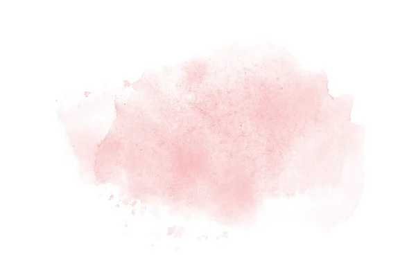 アクワレル ペンキ、白で隔離の液体スプラッタと抽象的な水彩背景イメージです。赤の色調 — ストック写真