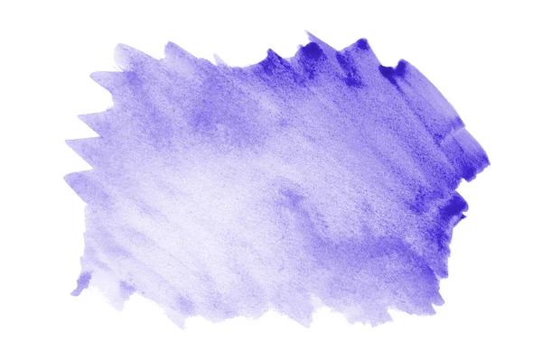 Imagen de fondo de acuarela abstracta con una salpicadura líquida de pintura acuarela, aislada en blanco. Tonos violetas — Foto de Stock